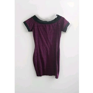 Betsey Johnson Purple And Black Dress mini dress for women  - Foto 1 di 3