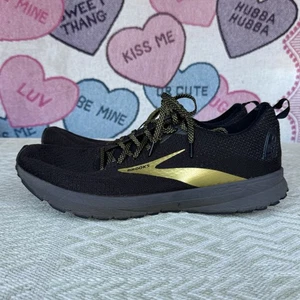 Taglia 12 - Brooks Revel Nero e Oro 1103471 D054 Scarpe da Corsa Uomo - Foto 1 di 11