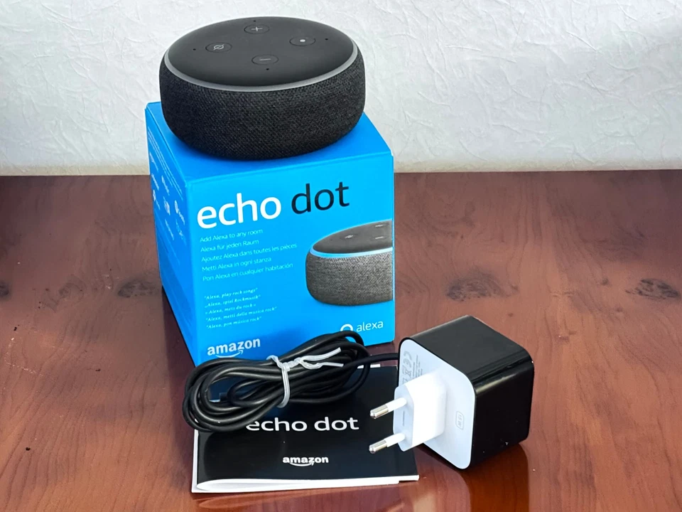 Amazon Echo Dot (2. Generation) RS03QR, schwarz mit OVP - Bild 1 von 1