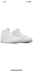 New Balance 650R Triple White & Gray Basketball Shoes Men’s Size 11.5 BB650RWW - Picture 1 of 17