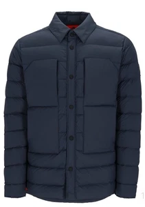 Obermeyer Explorer Plumón Camisa Chaqueta Para Hombres Pequeña Azul Impermeable Puffer $249 NUEVO - Imagen 1 de 4