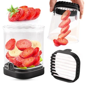Fruit Slicer Cup | Strawberry Slicer | Banana Slicer | Grape Cutter | Egg Sli... - Picture 1 of 6