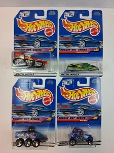 Hot Wheels 1998 Buggin' Out set completo di 4 - Foto 1 di 22