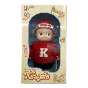 Muñeca Rose O'Neill Kewpie figura de vinilo suave roja estilo tejido informal - Imagen 1 de 7