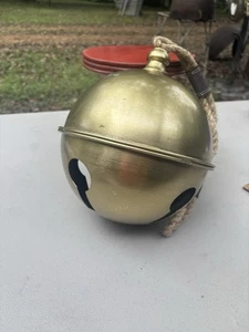 Glocke Weihnachten Metall groß goldfarben mit Aufhängeband Weihnachtsdeko  - Bild 1 von 7