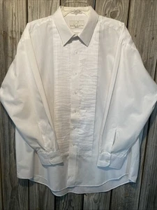 Neil Allyn Tuxedo Shirt Xl – 32/33 Pleated Formal Wear - Picture 1 of 4
