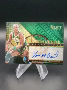 2024-25 SELECT XAVIER McDANIEL GREEN MOJO PRIZM /35 SIGNATURE SELECTIONS AUTO - Picture 1 of 3