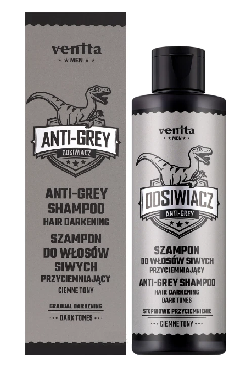 VENITA MEN ANTI-GREY SHAMPOO GRADUAL HAIR DARKENING - DARK TONES 200ml