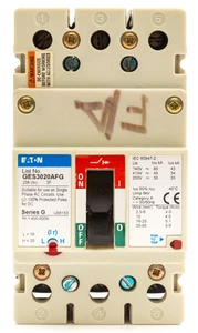 EATON CUTLER HAMMER 20A 20 AMP 40kA TRIPLE POLE 3P MCCB GES3020AFG - Picture 1 of 7