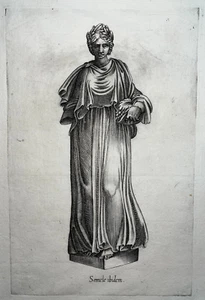 Semele Ibidem GRAVURE Antiquarum Statuarum STATUE ROME XVII° (?) - Picture 1 of 3