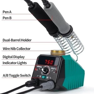 Kit Per Pirografia a doppia penna con display con 20 punte a filo penna per b - Foto 1 di 5