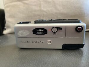Minolta-16 QT Sub-miniature Spy Camera Black - Untested-Sold For Parts/Repair