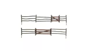 Woodland Scenics N 2991 Log Fence Farm Rural Land Scenery Detail Set - Picture 1 of 6