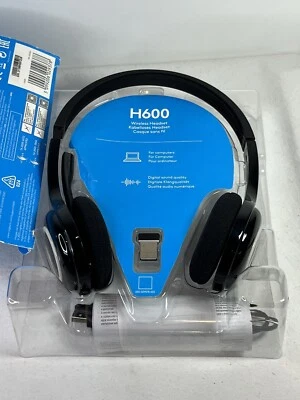 Logitech H600 Wireless Headset Headphones Noise Cancelling, Microphone, NIB - Image 1 of 4