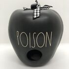 Rae Dunn Poison Black Apple Halloween Birdhouse