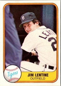 1981 Fleer Jim Lentine #476 Detroit Tigers