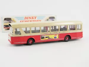 Dinky Toys F No. 889 U Urban Parisian Bus Red Pepsi Cola Dunlop Box RARE - Picture 1 of 15