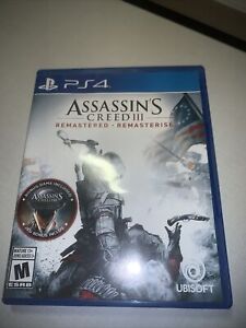 Assassin's Creed III 3: Remastered (Sony Playstation 4/PS4) - COMPLETE/CIB