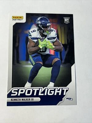 2022 Panini Instant Spotlight Rookies Rookie RC /603 In Hand Kenneth Walker III - Image 1 of 2