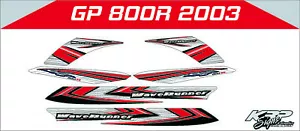 WAVERUNNER GP 800 R 2003 Graphics / Decal / Sticker Kit RED - Bild 1 von 1