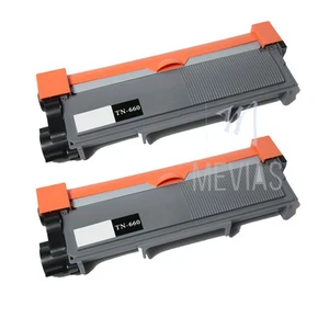 2er-Pack TN660-Tonerkassette schwarz mit hoher Kapazität für Brother MFC-L2705DW MFC-L2707DW - Bild 1 von 1