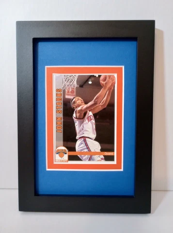 John Starks New York Knicks Display Custom Framed NBA Basketball Card Plaque Cover