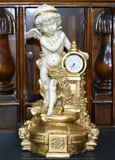 Orologio da Tavolo con PUTTO stile antico oro francese barocco clock R66