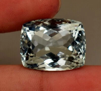 Natural Aquamarine Gemstone Top Faceted Cushion Cut 23.95 Ct Loose Gemstone - Image 1 of 4