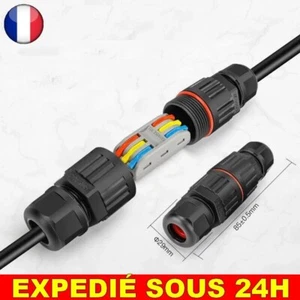 ✅ Connecteur Rapide Fil Joint électrique étanche IP68 Broches Câblage Extérieure - Bild 1 von 6
