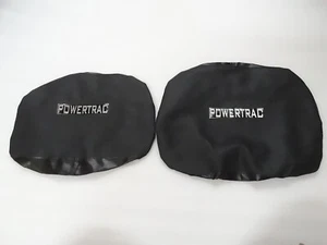 Apto Para Powertrac Tractor Negro Color Fondo Y Posterior Funda de Asiento #23A7 - Picture 1 of 9