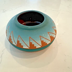 Native American Bowl Signed Martin DeCory Sioux Pottery Southwestern - Picture 1 of 5