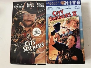 City Slickers 1 and II 2 VHS Movie Lot - Billy Crystal Tape Original - Picture 1 of 4