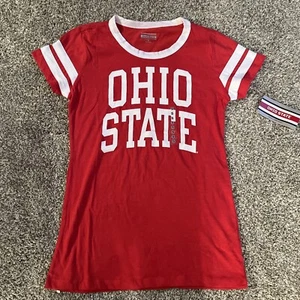 NEW Ohio State OSU Buckeyes Womens Short Sleeve T-Shirt Red Womens Small S NWT - Picture 1 of 6