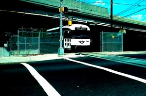 ORIGINALE KODACHROME SLIDE NJT NEWARK CITY METROPOLITANA PCC #22 ARANCIONE ST 22 AGOSTO 2001 - Foto 1 di 1