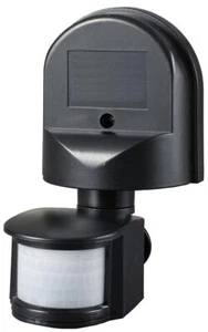 PRO ELEC PELL0048 Sensore PIR 180 gradi, IP44, Nero