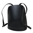 Louis Vuitton Gobelins Black Leather Backpack Bag Authentic