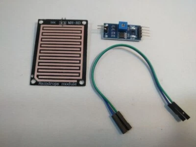 2 Stück Regensensor Set DIY Wetterstation - 3,3V-5V Modul Tropfen Sensor - Bild 1 von 4