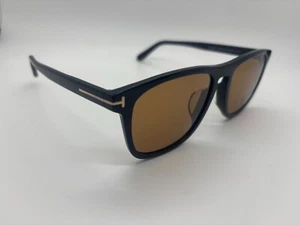 NEW Tom Ford Gerard-02 TF930-F 01E Black Square Sunglasses 56-19-145mm NO CASE - Picture 1 of 5