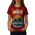 Wellcoda The American Motors Womens T-shirt, Car Casual Design Printed Tee