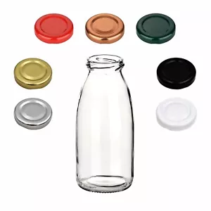 Saftflasche 250 ml mit TO43 Schraubverschluss - Leere Glasflasche zum Befüllen - Bild 1 von 26
