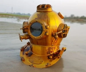 Scuba Diving Helmet 18" Inch Mark V Deep Diving divers Helmet Sea Nautical - Picture 1 of 5