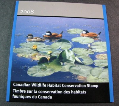 Sello de Canadá vida silvestre Ruddy Ducks 2008 MNH "Firmado por artista" L513  Foto 1 de 2