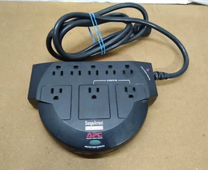 APC PRO8T2 Black SurgeArrest 8-Outlet RJ11 Surge Protector - TESTED WORKS - Zdjęcie 1 z 9
