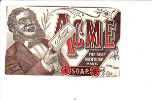Lautz Acme Soap Bar Label  1880 or 90s - Picture 1 of 1