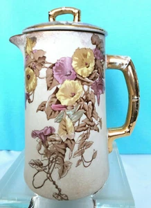 B&M China CHOCOLATE POT Burroughs and Mount Ford 1882-1897 Trenton, NJ - Picture 1 of 11