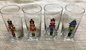 crate and barrel nutcracker Glass Set Of 4 - Picture 1 of 3