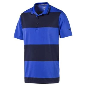 New Puma Rugby Golf Polo 595677 MOISTURE WICKING Color Blocked Pattern - Picture 1 of 3