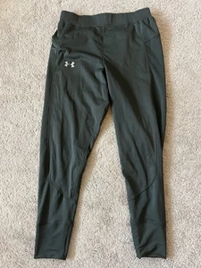 Pantalones de chándal Under Armour ColdGear ajustados para correr para hombre talla grande verde - Imagen 1 de 7