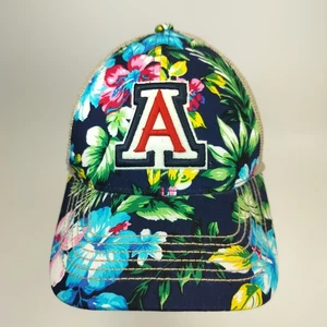 Arizona Wildcats NCAA Mesh Snapback Hat Tropical Floral Pattern Top Of World Cap - Picture 1 of 9