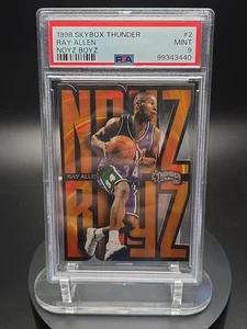 Skybox Thunder Noyz Boyz 1998 troquelado #2 Ray Allen Bucks patio PSA 8 como nuevo - Imagen 1 de 2